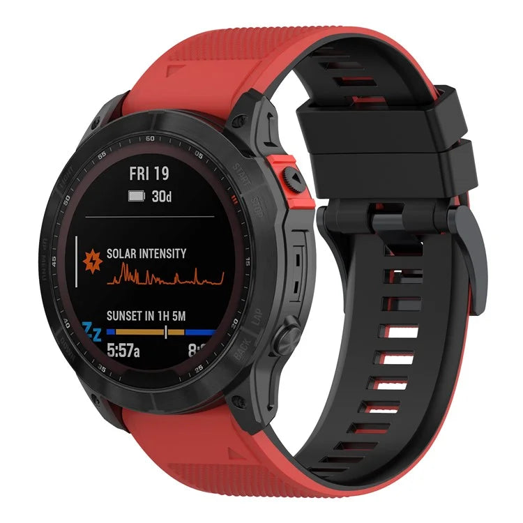 KALEBOL KLB-SSGJ-001 For Garmin Fenix 7 / Fenix 7 Pro Sport Straps 22mm Silicone Watch Band