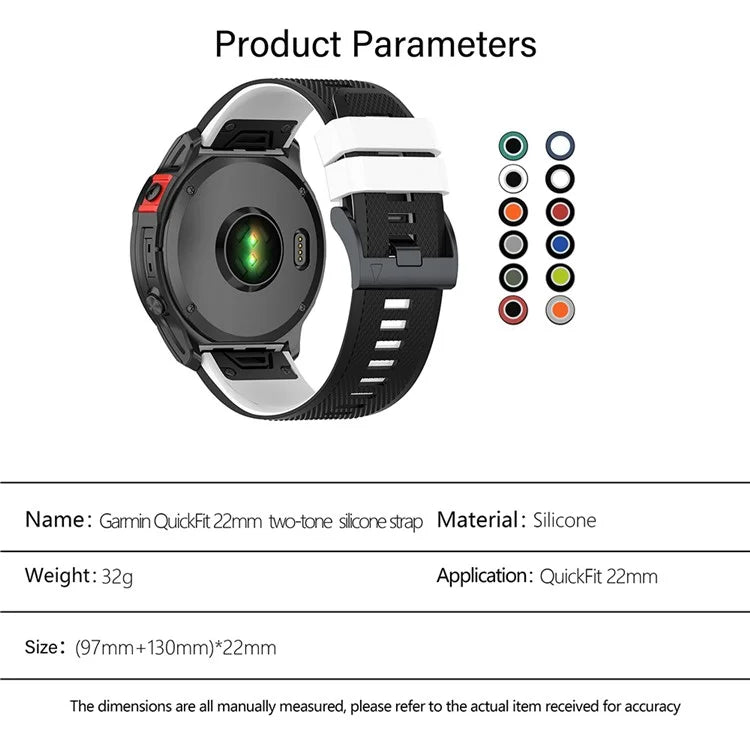 KALEBOL KLB-SSGJ-001 For Garmin Fenix 7 / Fenix 7 Pro Sport Straps 22mm Silicone Watch Band