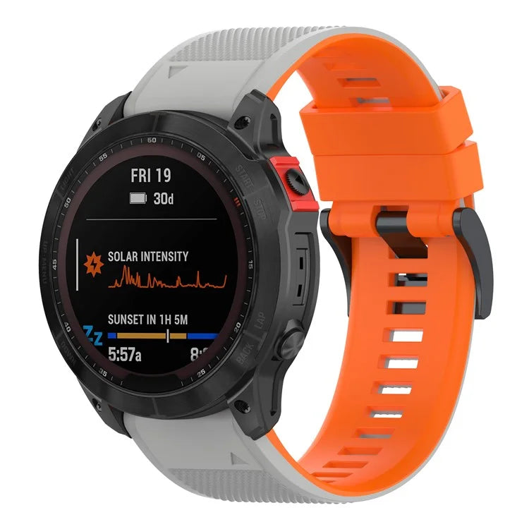 KALEBOL KLB-SSGJ-001 For Garmin Fenix 7 / Fenix 7 Pro Sport Straps 22mm Silicone Watch Band