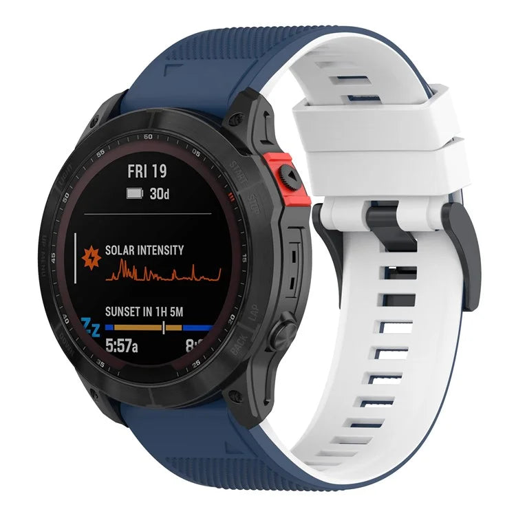 KALEBOL KLB-SSGJ-001 For Garmin Fenix 7 / Fenix 7 Pro Sport Straps 22mm Silicone Watch Band