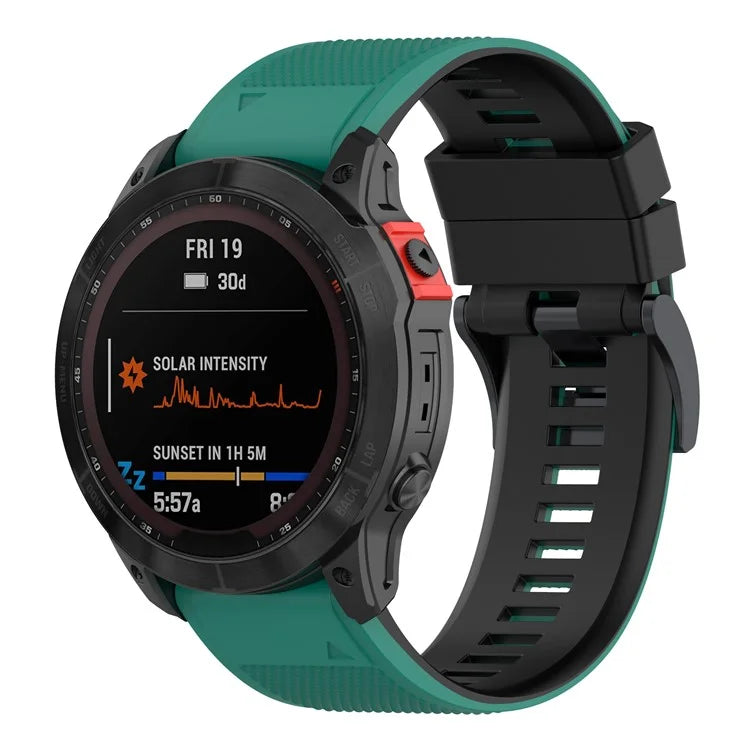 KALEBOL KLB-SSGJ-001 For Garmin Fenix 7 / Fenix 7 Pro Sport Straps 22mm Silicone Watch Band