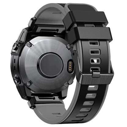 KALEBOL KLB-SSGJ-001 For Garmin Fenix 7X / 7X Pro Silicone Watch Band 26mm Strap Dual Color