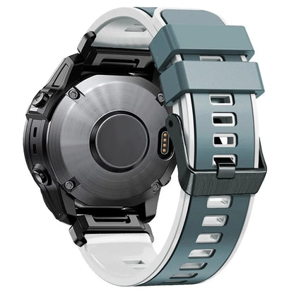 KALEBOL KLB-SSGJ-001 For Garmin Fenix 7X / 7X Pro Silicone Watch Band 26mm Strap Dual Color