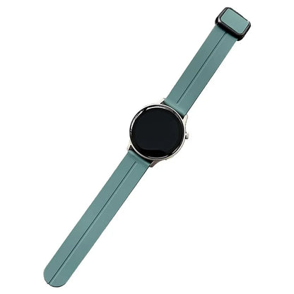 For Samsung Gear S3 Classic / Garmin Vivoactive 4 Silicone Magnetic Strap 22mm Watch Band