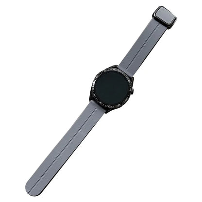 For Samsung Gear S3 Classic / Garmin Vivoactive 4 Silicone Magnetic Strap 22mm Watch Band