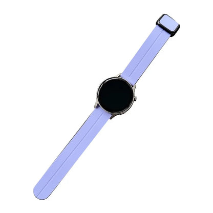 For Samsung Gear S3 Classic / Garmin Vivoactive 4 Silicone Magnetic Strap 22mm Watch Band