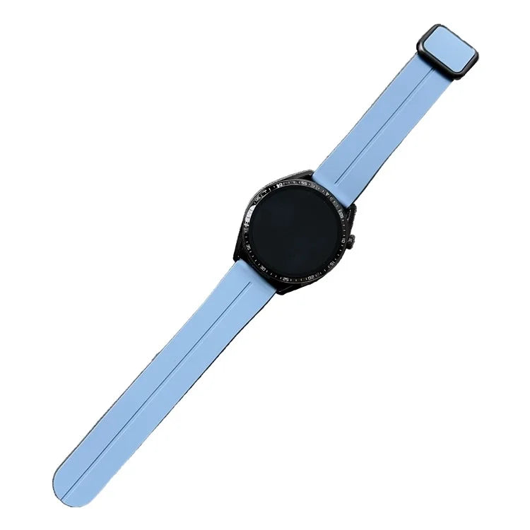 For Samsung Gear S3 Classic / Garmin Vivoactive 4 Silicone Magnetic Strap 22mm Watch Band