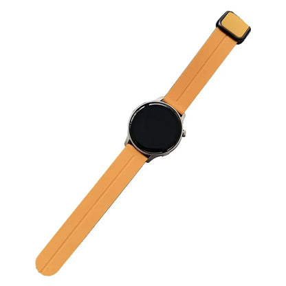 For Samsung Gear S3 Classic / Garmin Vivoactive 4 Silicone Magnetic Strap 22mm Watch Band