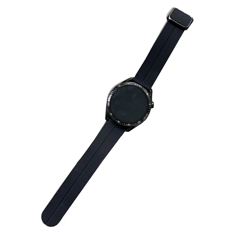 For Samsung Gear S3 Classic / Garmin Vivoactive 4 Silicone Magnetic Strap 22mm Watch Band