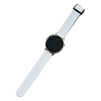 For Samsung Gear S3 Classic / Garmin Vivoactive 4 Silicone Magnetic Strap 22mm Watch Band