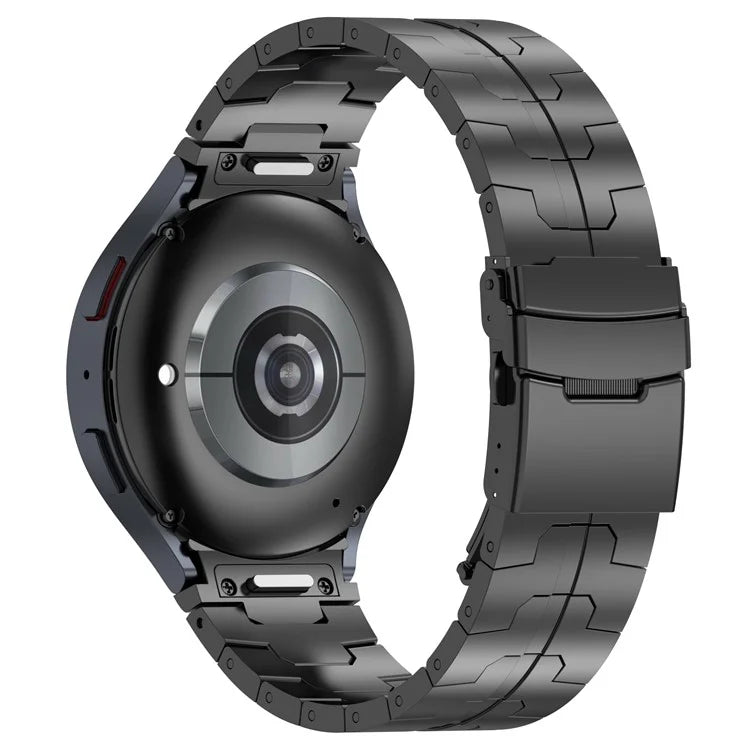 For Samsung Galaxy Watch6 40mm 44mm / Watch6 Classic 43mm 47mm Stainless Steel Band Watch Strap with Connector