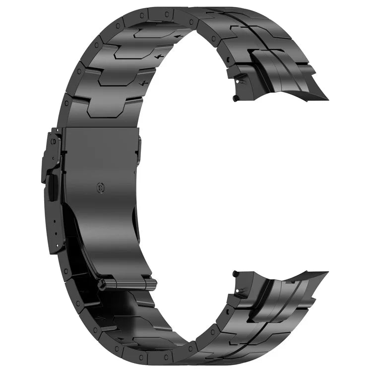 For Samsung Galaxy Watch6 40mm 44mm / Watch6 Classic 43mm 47mm Stainless Steel Band Watch Strap with Connector