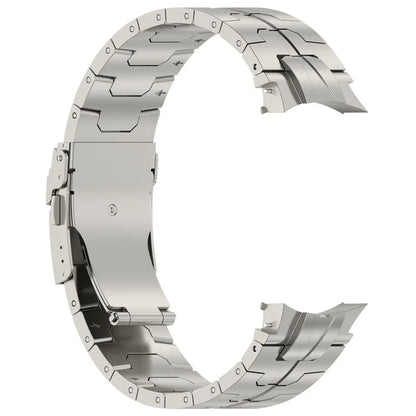 For Samsung Galaxy Watch6 40mm 44mm / Watch6 Classic 43mm 47mm Stainless Steel Band Watch Strap with Connector
