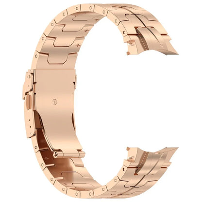 For Samsung Galaxy Watch6 40mm 44mm / Watch6 Classic 43mm 47mm Stainless Steel Band Watch Strap with Connector