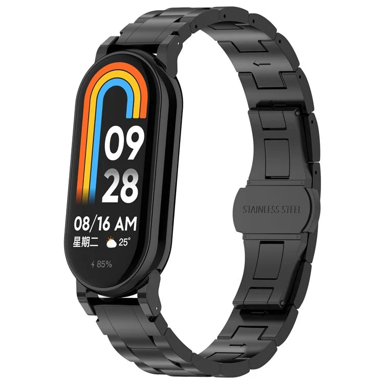 For Xiaomi Smart Band 8 Titanium Metal Strap Watch Bracelet Straps Replacement
