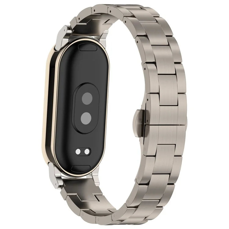 For Xiaomi Smart Band 8 Titanium Metal Strap Watch Bracelet Straps Replacement