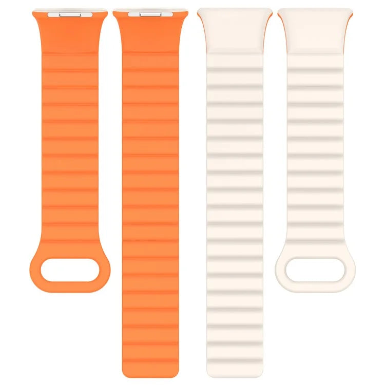 For Xiaomi Redmi Watch 4 / Smart Band 8 Pro Watch Band Dual Color Silicone Magnetic Wrist Strap