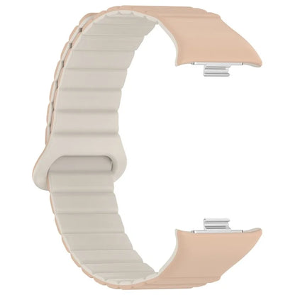For Xiaomi Redmi Watch 4 / Smart Band 8 Pro Watch Band Dual Color Silicone Magnetic Wrist Strap
