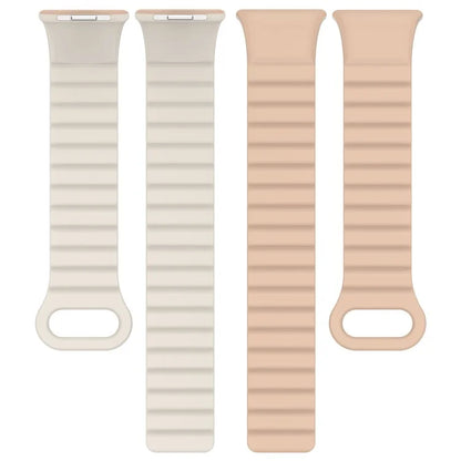 For Xiaomi Redmi Watch 4 / Smart Band 8 Pro Watch Band Dual Color Silicone Magnetic Wrist Strap
