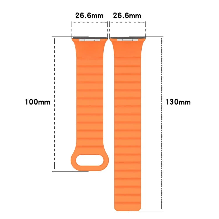For Xiaomi Redmi Watch 4 / Smart Band 8 Pro Watch Band Dual Color Silicone Magnetic Wrist Strap