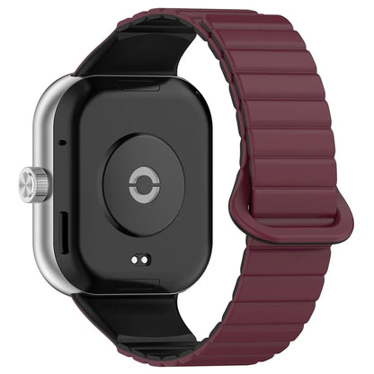 For Xiaomi Redmi Watch 4 / Smart Band 8 Pro Watch Band Dual Color Silicone Magnetic Wrist Strap