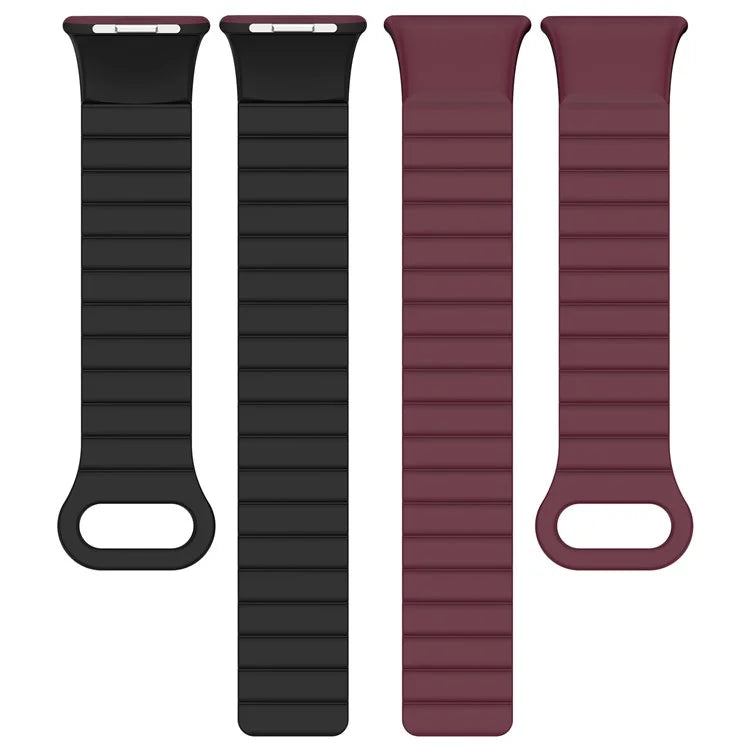For Xiaomi Redmi Watch 4 / Smart Band 8 Pro Watch Band Dual Color Silicone Magnetic Wrist Strap