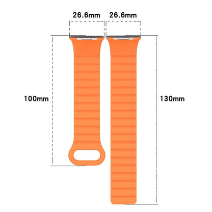 For Xiaomi Redmi Watch 4 / Smart Band 8 Pro Watch Band Dual Color Silicone Magnetic Wrist Strap