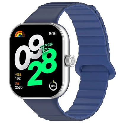 For Xiaomi Redmi Watch 4 / Smart Band 8 Pro Watch Band Dual Color Silicone Magnetic Wrist Strap