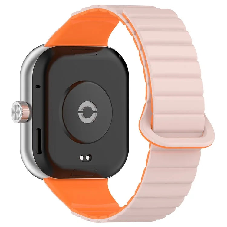 For Xiaomi Redmi Watch 4 / Smart Band 8 Pro Watch Band Dual Color Silicone Magnetic Wrist Strap