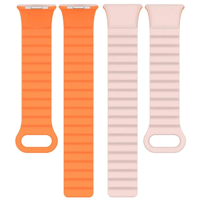 For Xiaomi Redmi Watch 4 / Smart Band 8 Pro Watch Band Dual Color Silicone Magnetic Wrist Strap