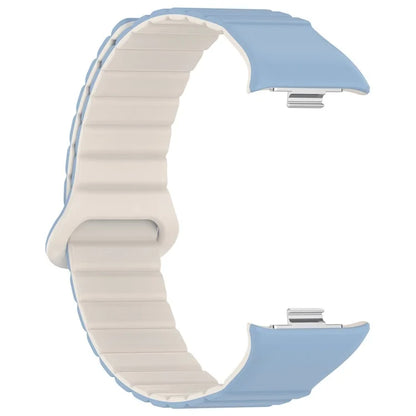 For Xiaomi Redmi Watch 4 / Smart Band 8 Pro Watch Band Dual Color Silicone Magnetic Wrist Strap