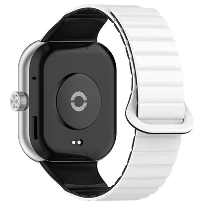 For Xiaomi Redmi Watch 4 / Smart Band 8 Pro Watch Band Dual Color Silicone Magnetic Wrist Strap