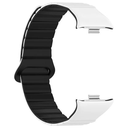 For Xiaomi Redmi Watch 4 / Smart Band 8 Pro Watch Band Dual Color Silicone Magnetic Wrist Strap