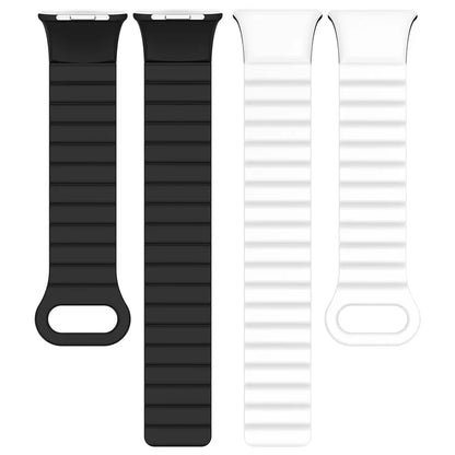 For Xiaomi Redmi Watch 4 / Smart Band 8 Pro Watch Band Dual Color Silicone Magnetic Wrist Strap