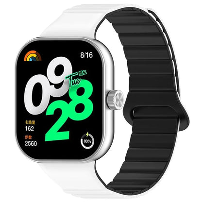For Xiaomi Redmi Watch 4 / Smart Band 8 Pro Watch Band Dual Color Silicone Magnetic Wrist Strap
