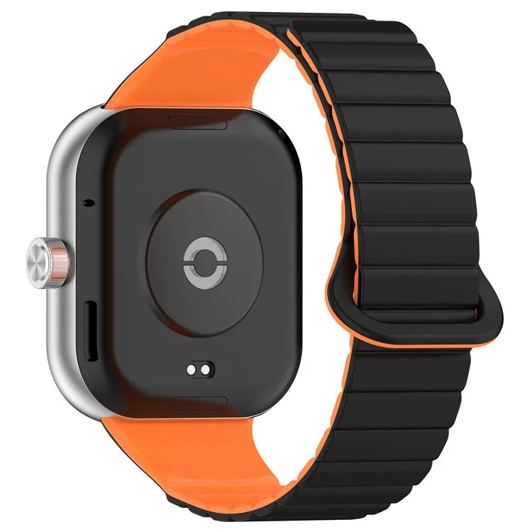 For Xiaomi Redmi Watch 4 / Smart Band 8 Pro Watch Band Dual Color Silicone Magnetic Wrist Strap