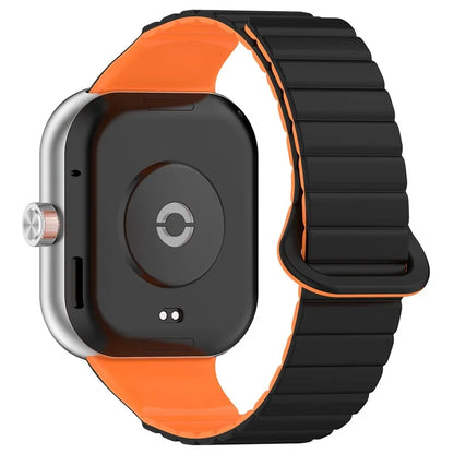 For Xiaomi Redmi Watch 4 / Smart Band 8 Pro Watch Band Dual Color Silicone Magnetic Wrist Strap