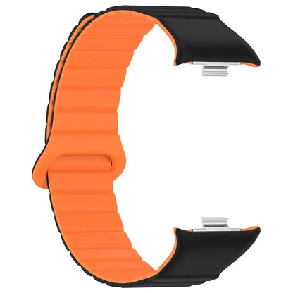 For Xiaomi Redmi Watch 4 / Smart Band 8 Pro Watch Band Dual Color Silicone Magnetic Wrist Strap