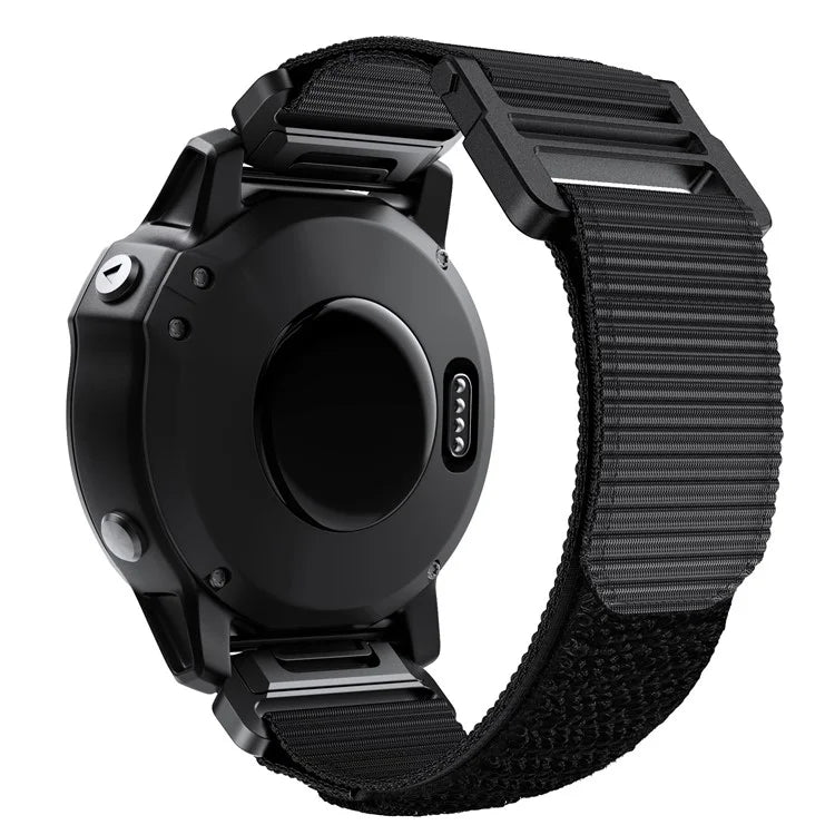 For Garmin Fenix 7X / 7X Pro / 6X QuickFit 26mm Watch Band Nylon Loop Adjustable Wrist Band
