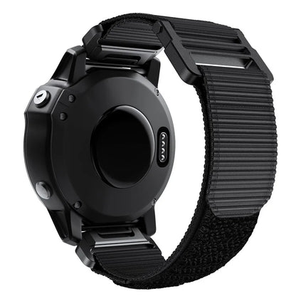For Garmin Fenix 7X / 7X Pro / 6X QuickFit 26mm Watch Band Nylon Loop Adjustable Wrist Band