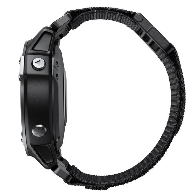 For Garmin Fenix 7X / 7X Pro / 6X QuickFit 26mm Watch Band Nylon Loop Adjustable Wrist Band