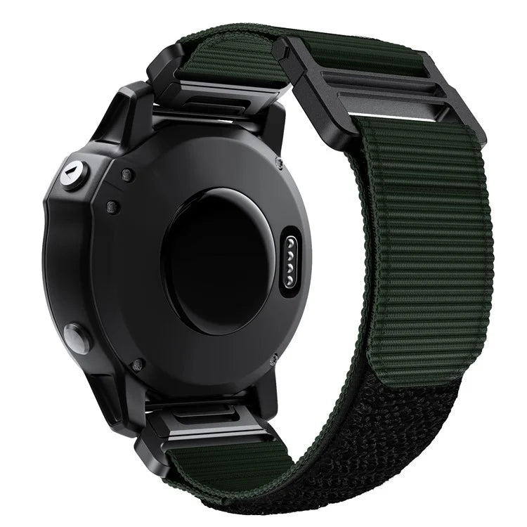 For Garmin Fenix 7X / 7X Pro / 6X QuickFit 26mm Watch Band Nylon Loop Adjustable Wrist Band