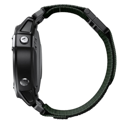 For Garmin Fenix 7X / 7X Pro / 6X QuickFit 26mm Watch Band Nylon Loop Adjustable Wrist Band