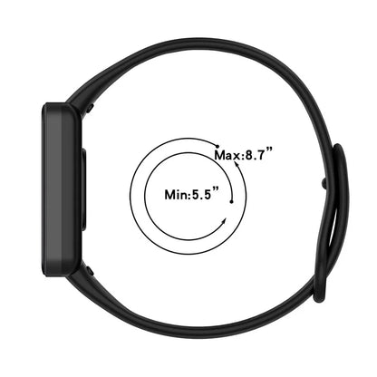 For Xiaomi Redmi Smart Band Pro Solid Color Wrist Band Replacement Silicone Watch Strap