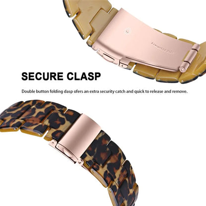For FITVII Resin Watch Band Waterproof Replacement Watch Strap