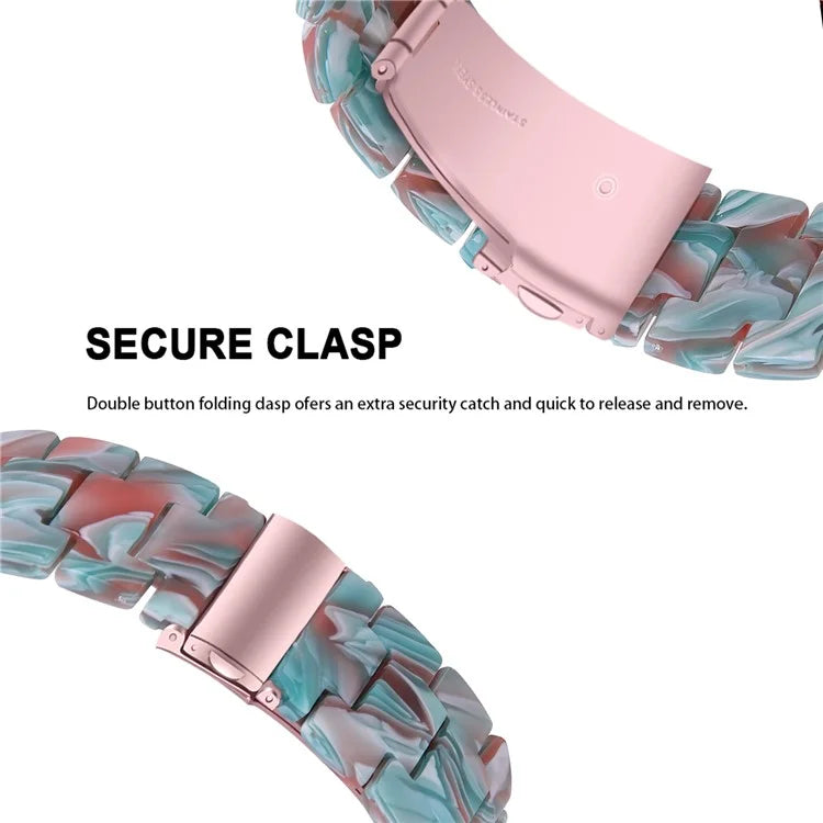 For FITVII Resin Watch Band Waterproof Replacement Watch Strap