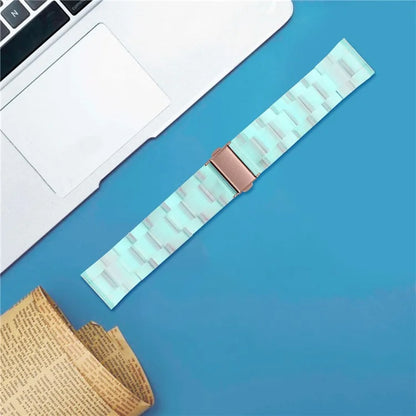 For FITVII Resin Watch Band Waterproof Replacement Watch Strap