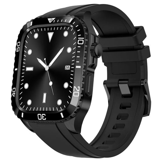 For Apple Watch SE (2023) / SE (2022) / SE / Series 6 5 4 44mm TPU Strap with Stainless Steel Watch Case