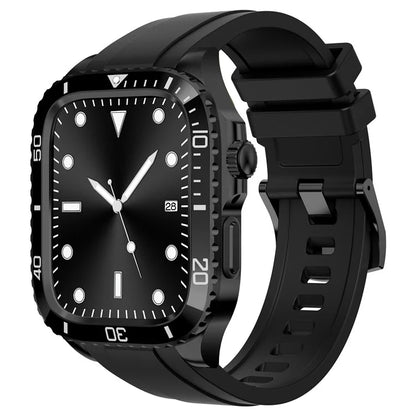 For Apple Watch SE (2023) / SE (2022) / SE / Series 6 5 4 44mm TPU Strap with Stainless Steel Watch Case