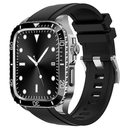 For Apple Watch SE (2023) / SE (2022) / SE / Series 6 5 4 44mm TPU Strap with Stainless Steel Watch Case